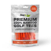 Golf One8 Straight Shank Bamboo Golf Tees - 83mm Golf One8 Straight Shank Bamboo Golf Tees - 83mm