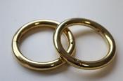 Brass Bull Rings Box of 10