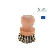 Wooden natural-fiber pot and dish brush image