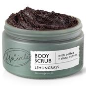 Vegan Eco Summer Lemongrass Body Scrub with Coffee + Shea Butter