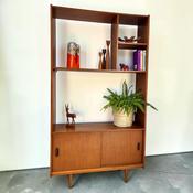 Mid-Century Teak Room Divider / Bookcase