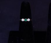 Emerald Diamond Ring image
