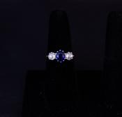 Sapphire Diamond Ring image