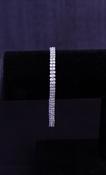 Double Row Tennis Bracelet image