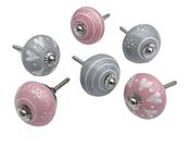Drawer Knobs, Set Of 6, 4cm (ff456)