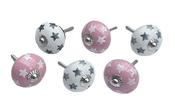 Drawer Knobs, Set Of 6, 4cm (jj456)