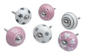 Drawer Knobs, Set Of 6, 4cm (ll456)