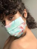 Watercolour Blue Dragonfly Silk  Face Mask