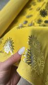 Silver Daisies Citrus Yellow