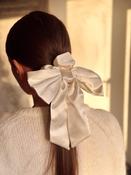 Luxury Satin Ivory Bow
