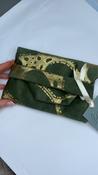 Olive &amp; Gold Seafoam Pouch
