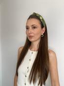 Olive &amp; Gold Turban Band