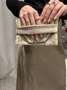 Vanilla &amp; Gold Crackle Pouch