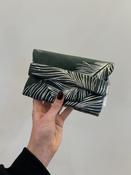 Moss &amp; Silver Feather Pouch image