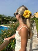 Buttercup Oversized Rosebud claw clip