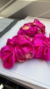 Fuchsia and Gold Dragonfly Silk Scrunchie image