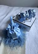 Blue Feather Cloud Bag