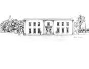 Clonwilliam House Ink Venue Print - A4 / Include Frame / No Gift Wrap image