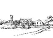 Glenlo Abbey Ink Venue Print - A3 / No Frame / Add Gift Wrap
