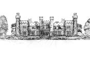 Luttrellstown Castle Ink Venue Print - A3 / Include Frame / No Gift Wrap image