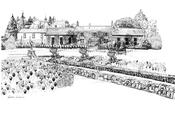 Virginia Park Lodge Ink Venue Print - A3 / Include Frame / Add Gift Wrap