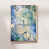 Dance of the Dragonflies Art Print - A3 image