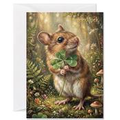 Good Luck Mouse, Greeting Card image