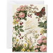 Beautiful Birthday, Elegant Floral Birthday Card image