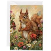 Birthday Squirrel, Happy Birthday Greeting Card image