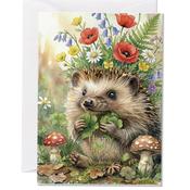 Happy Hedge-Hugs, Happy Birthday Greeting Card image