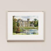 Johnstown Castle Painted Venue Print - A3 / Include Frame / Add Gift Wrap image