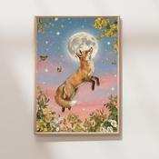 Madra Rua faoin nGealaigh Art Print - A3 image