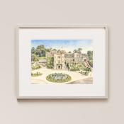 Cabra Castle Painted Venue Print - A4 / Include Frame / Add Gift Wrap
