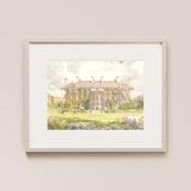 Mount Juliet Estate in Bloom Painted Venue Print - A4 / Include Frame / Add Gift Wrap