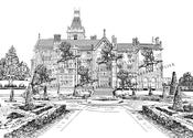 Adare Manor Modern Ink Venue Print - Digital Only / No Frame / No Gift Wrap