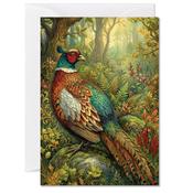 Woodland Pheasant, Blank Greeting Card image