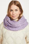 Merino Cable Knit Snood with Triskelion Buttons image