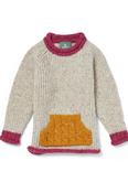 Children's Donegal Tweed Roll Neck Sweater