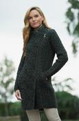 Long Celtic Cardigan with Side Zip