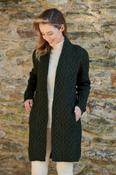 Cable Knit 'Coatigan' with Pockets