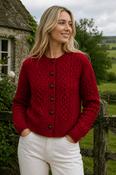 Cropped Aran Cardigan