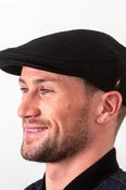 Black Traditional Flat Cap image