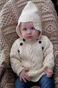 Baby's Aran Sweater with Hood image