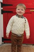 Hand Knit Aran Sweater image