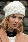 Ladies Hand Knit Intertwined Beret image