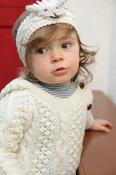 Hand knit Sheep Headband image