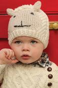 Childrens Hand Knit Sheep Hat