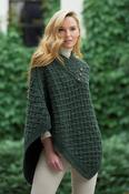 Cable Lattice Supersoft Merino Poncho