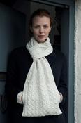 Supersoft Cable Knit Scarf with Pockets image
