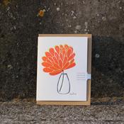 Dahlia Card, Pear In Paper image